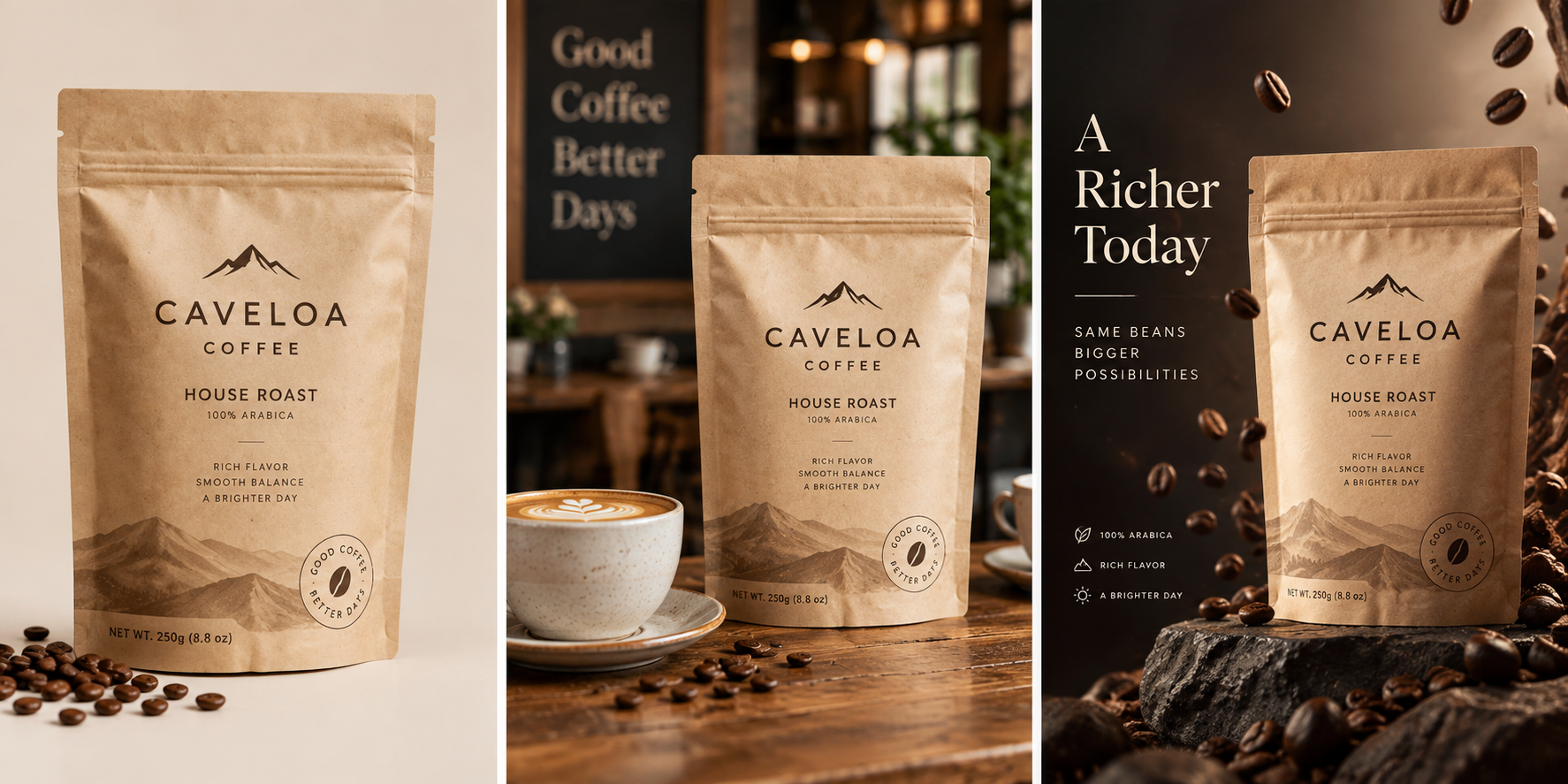 CAVELOA fictional coffee concept